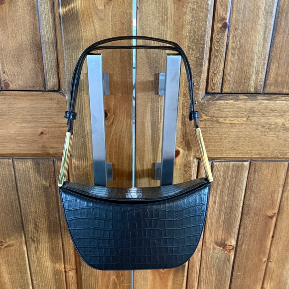 DeMellier BERGEN BAG - CROC EFFECT BLACK - Picture 4 of 13